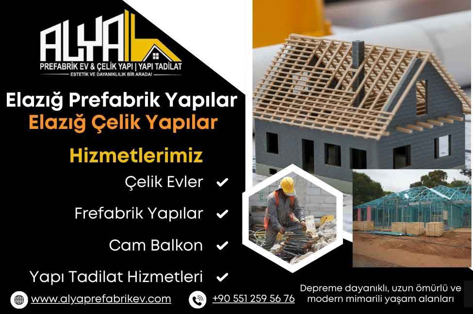 Elazığ-tunceli-prefabrik-yapılar